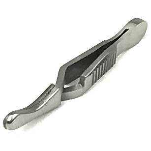 Клемa бульдога для кровоносних судин вигнута. Довжина 3,5 см, фото 1