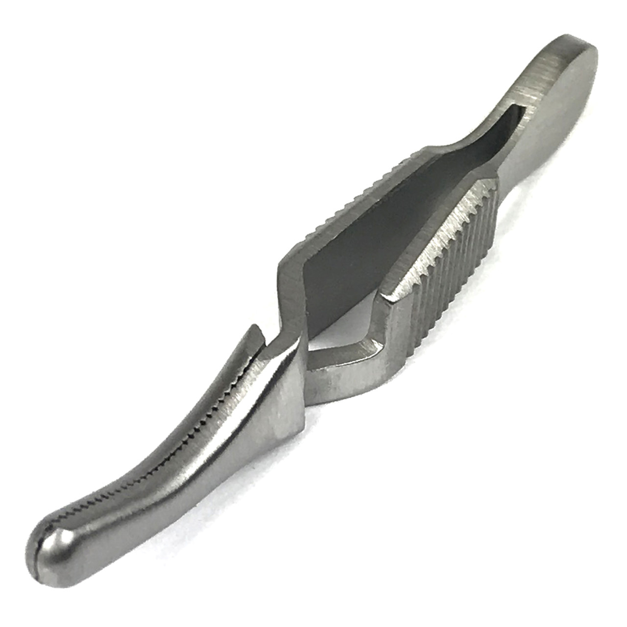 Клемa бульдога для кровоносних судин вигнута. Довжина 50 мм, фото 1