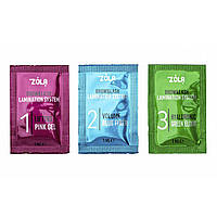 ZOLA Color Lab Набор для ламинирования, в саше, 3 х 1 мл