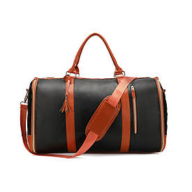 Зручна дорожня сумка ручний багаж валіза в салон літака для ручної поклажі в подорож 52х26х32 чорний