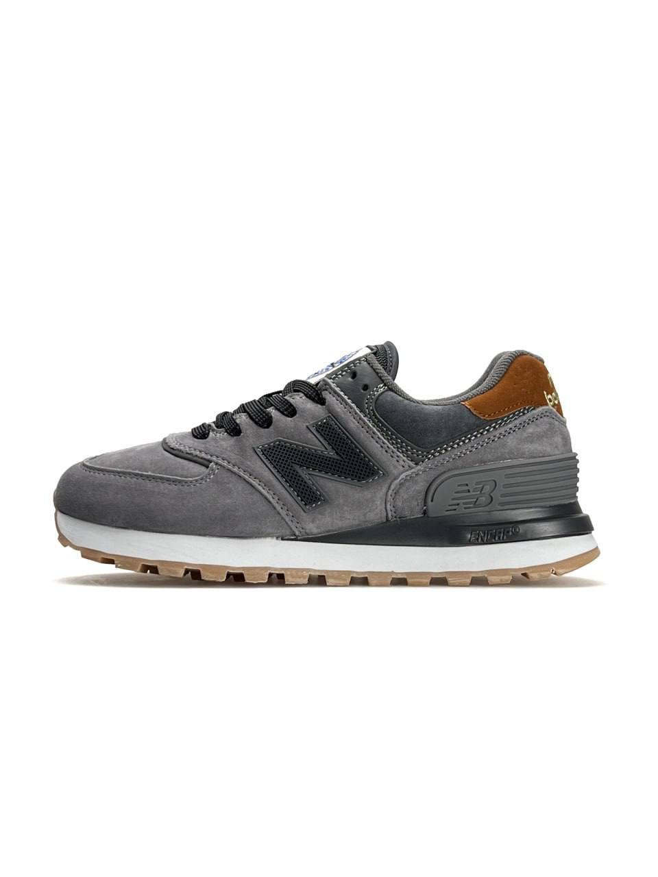 Жіночі замшеві кросівки New Balance x Stone Island Dark Gray, кеди 494 біменстон айленд. 36