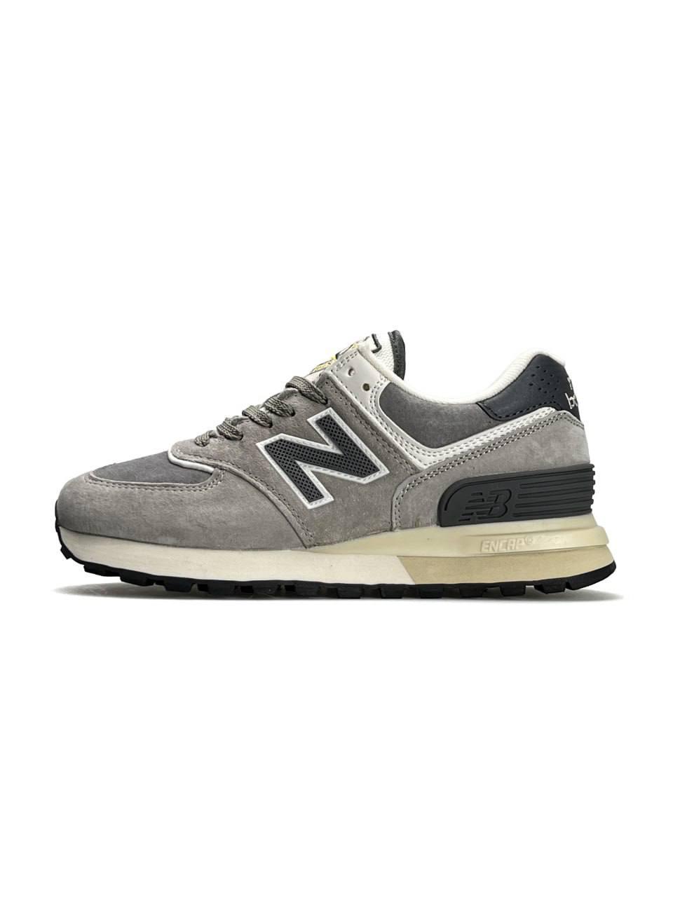 Жіночі замшеві кросівки New Balance x Stone Island Gray White, кеди (224987стон айленд). 36