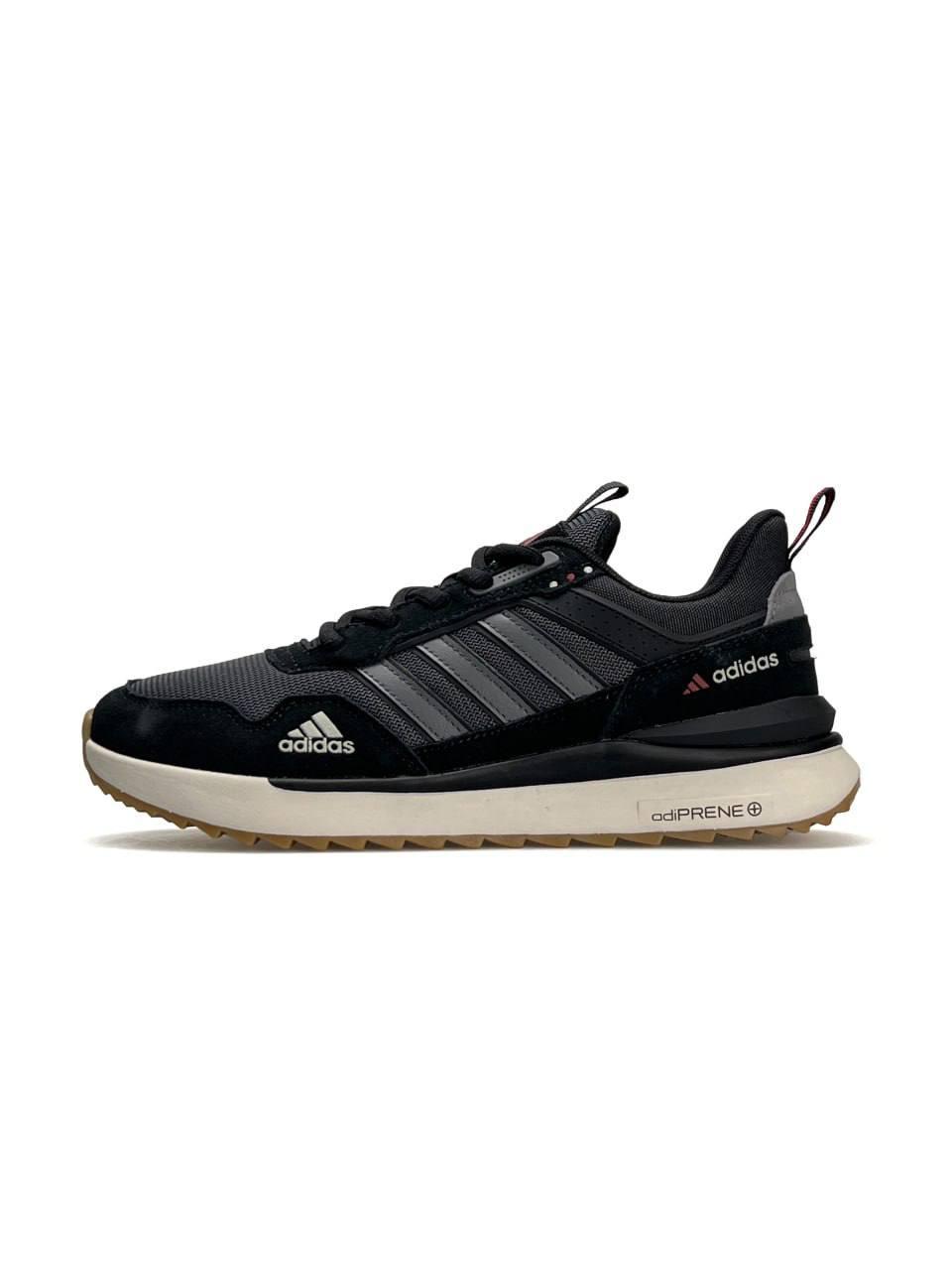 Чоловічі кросівки замша текстиль Adidas Equipment Street Black White, кеди Адідас чорні 41