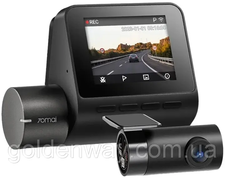Автомобільний відеореєстратор 70mai Dash Cam A200 Dual-channel + камера заднього виду RC11 WiFi перегляд та керування з телефону