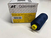 Нитки Gutermann Mara 120/1000 col. 11 (темно-синій)