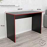 Геймерський комп'ютерний стіл, ігровий стіл з вирізом, стіл для ПК, фото 2