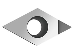 DCGT11T304 PCD (Титанові карбіди, кольорові метали, пластики, неметали) Твердосплавна пластина, фото 1