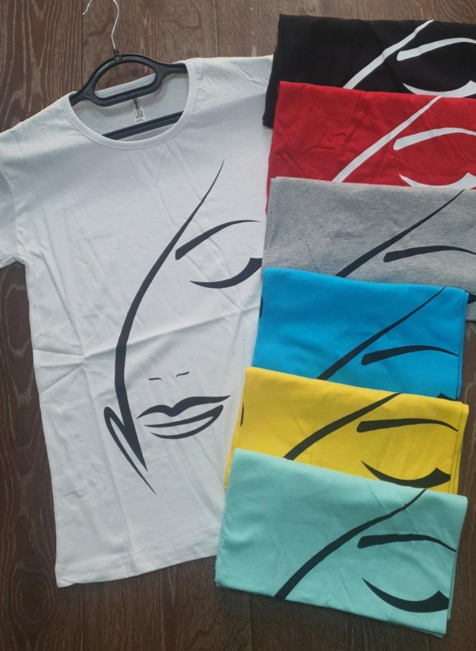 Футболка жіноча бавовняна "Дама" Туреччина розмір S-L (від 3 шт.)