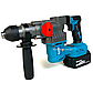 Акумуляторний бочковий перфоратор безщітковий Makita DHR400PT1 (2 x 48V, 6AH) з оливним охолодженням, фото 4