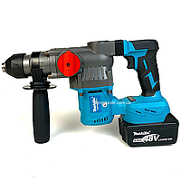 Аккумуляторний бочковой перфоратор бесщеточный Makita DHR400PT1 (2 x 48V, 6AH) с масляным охлаждением