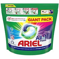 Капсули для прання Ariel Pods All-in-1 Color Чистота та Свіжість 72 шт.