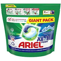 Капсули для прання Ariel Pods All-in-1 Гірське Джерело 72 шт.