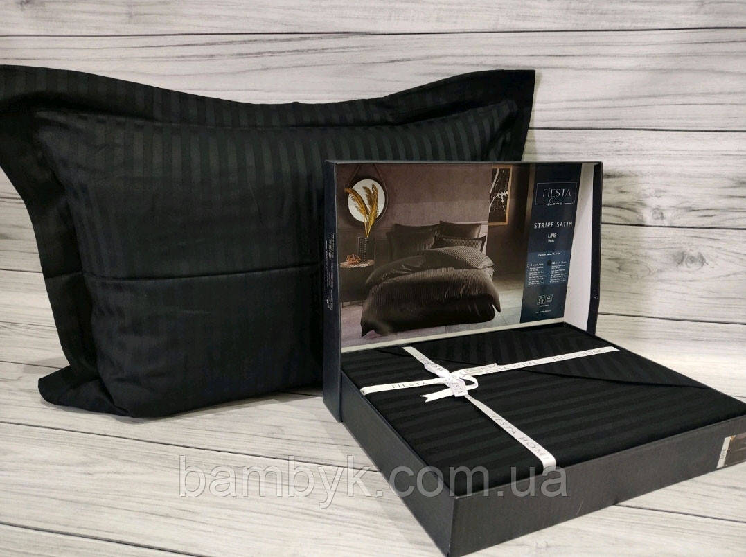 Постільна білизна Fiesta "Line" сатин жаккард stripe преміум євро-розміру бавовняна Туреччина