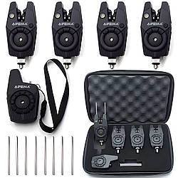 Набір сигналізаторів клювання Feima 4+1 з пейджером, водонепроникний, пейджер із ліхтариком