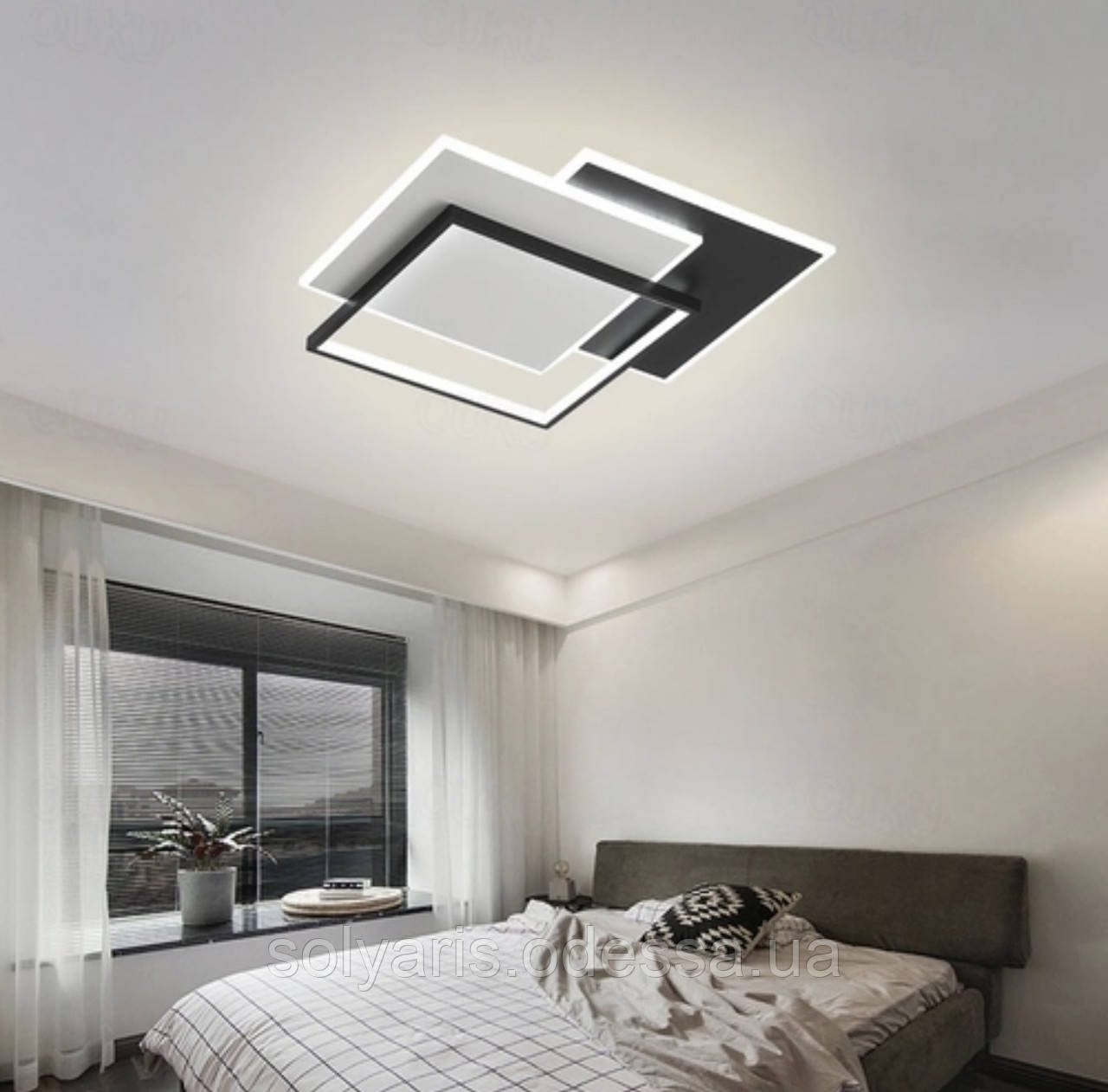 Світлодіодна люстра з почерговим включенням трьох режимів 50см 2259 Т, фото 1