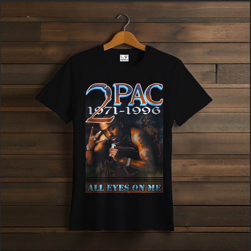 Футболка унісекс "2PAC TUPAC Тупак Репер Чорна 5"
