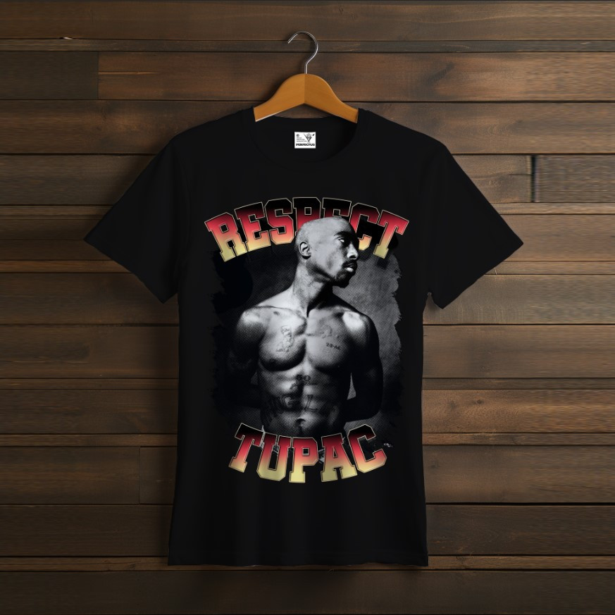 Футболка унісекс "2PAC TUPAC Тупак Репер Чорна 9"