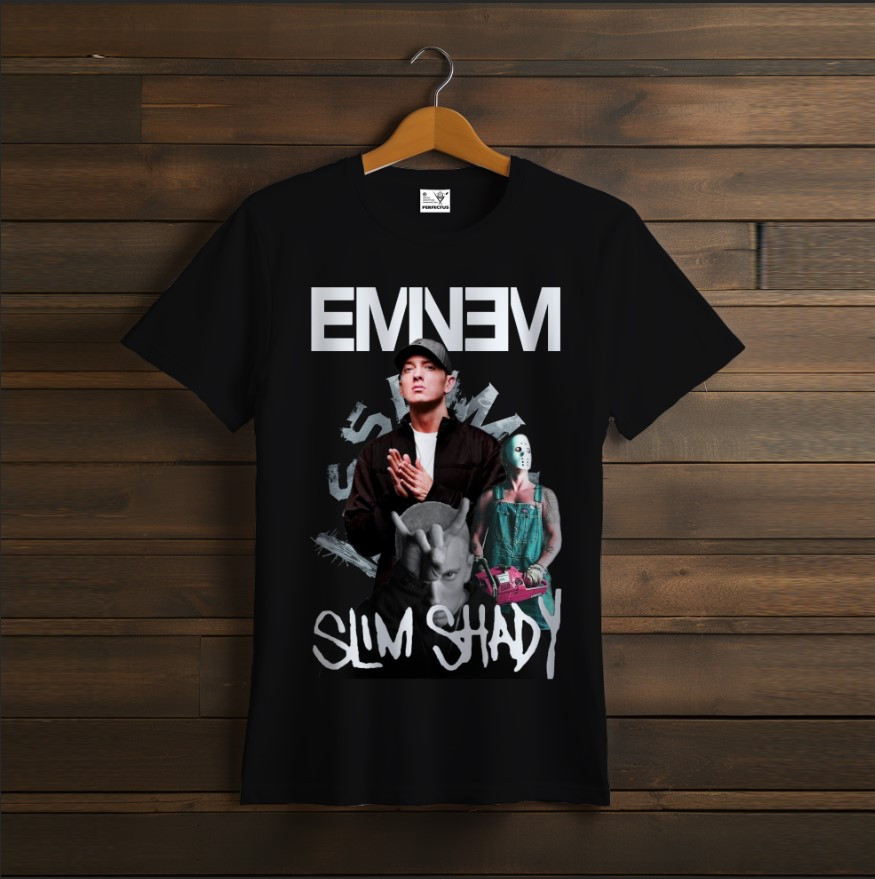 Футболка унісекс "EMINEM Емінем Репер Співак Чорна"