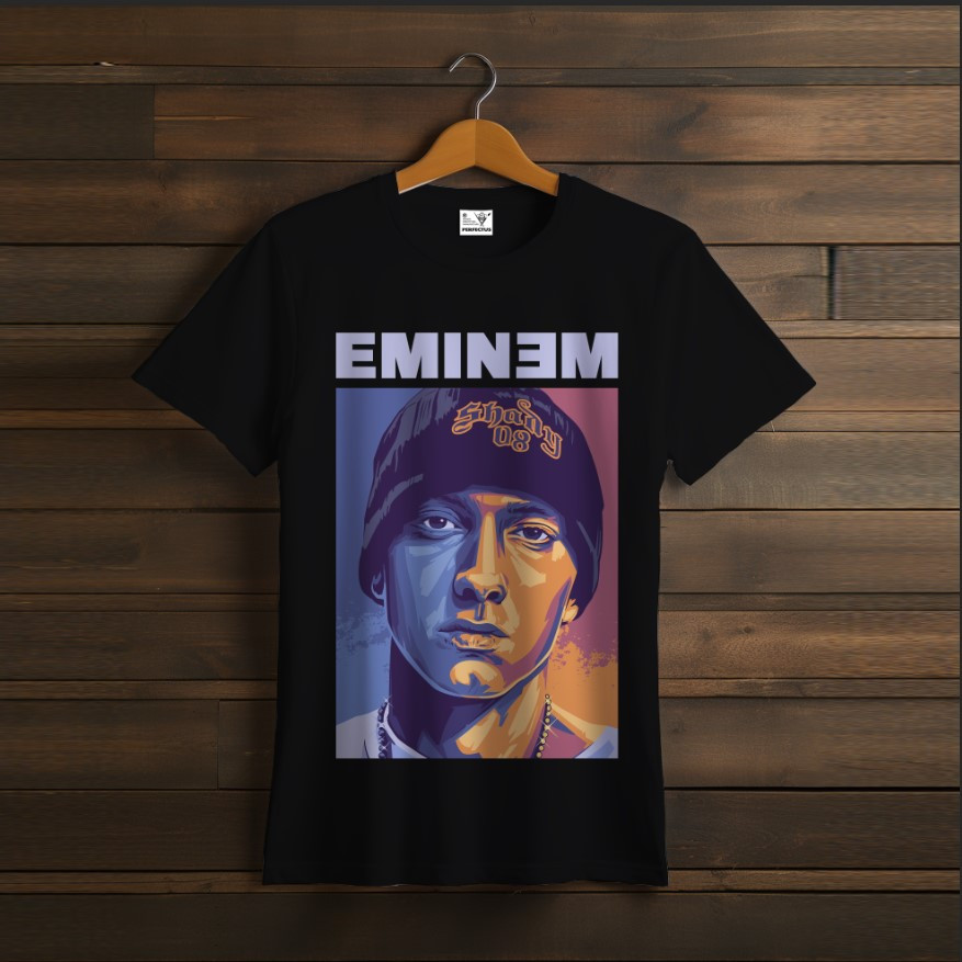 Футболка унісекс "EMINEM Емінем Репер Співак Чорна 1"