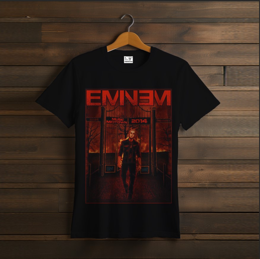 Футболка унісекс "EMINEM Емінем Репер Співак Чорна 5"