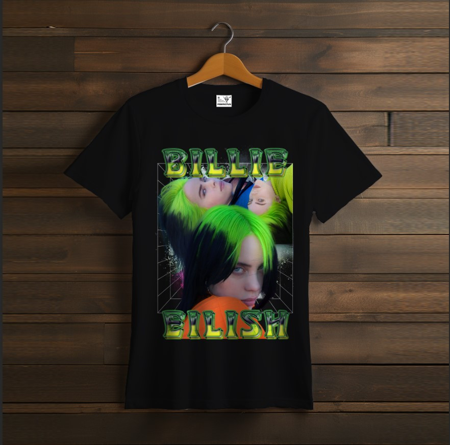 Футболка унісекс "Біллі Айліш Емо Гот Поп Billie Eilish Чорна 4"