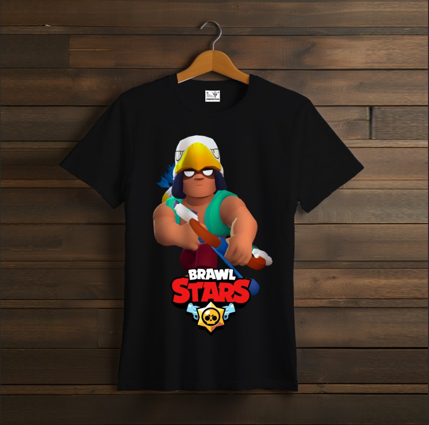 Футболка унісекс "Бравл Старс Bo Бо Brawl Stars Відеогра Чорна 1"