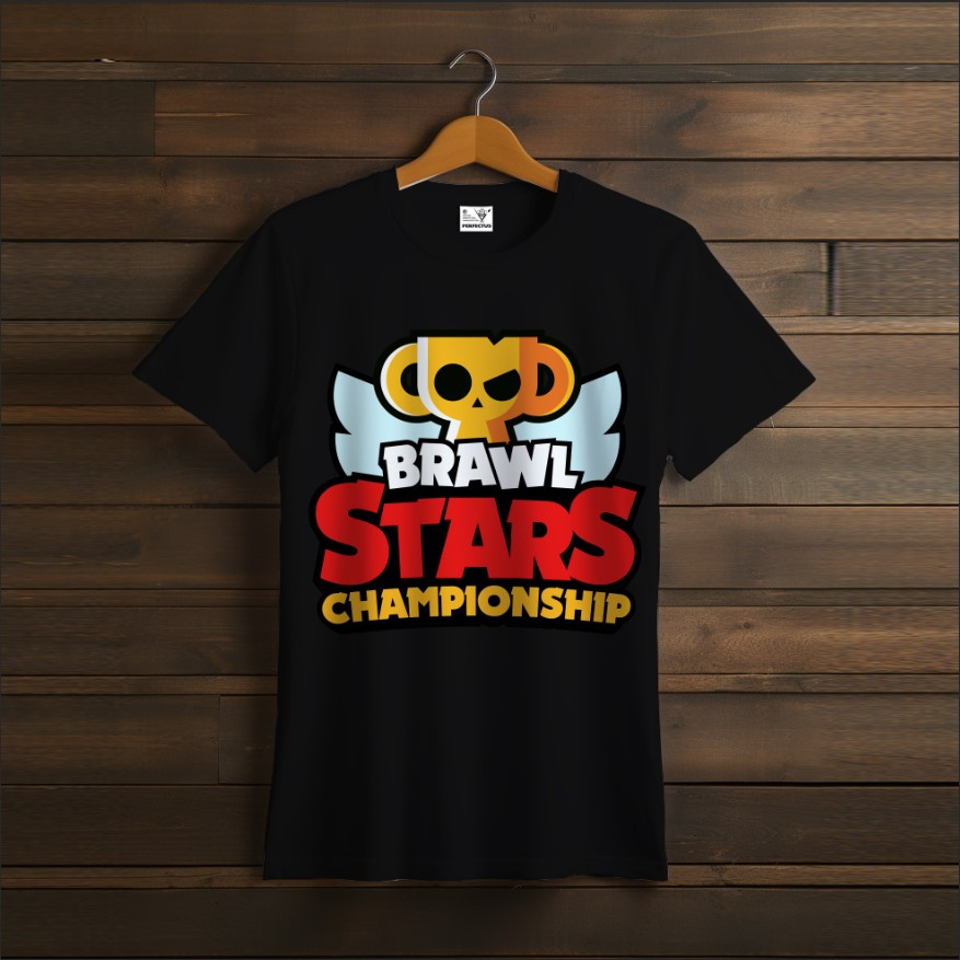 Футболка унісекс "Бравл Старс Brawl Stars Championship Лого Чемпіонат Відеогра Чорна"