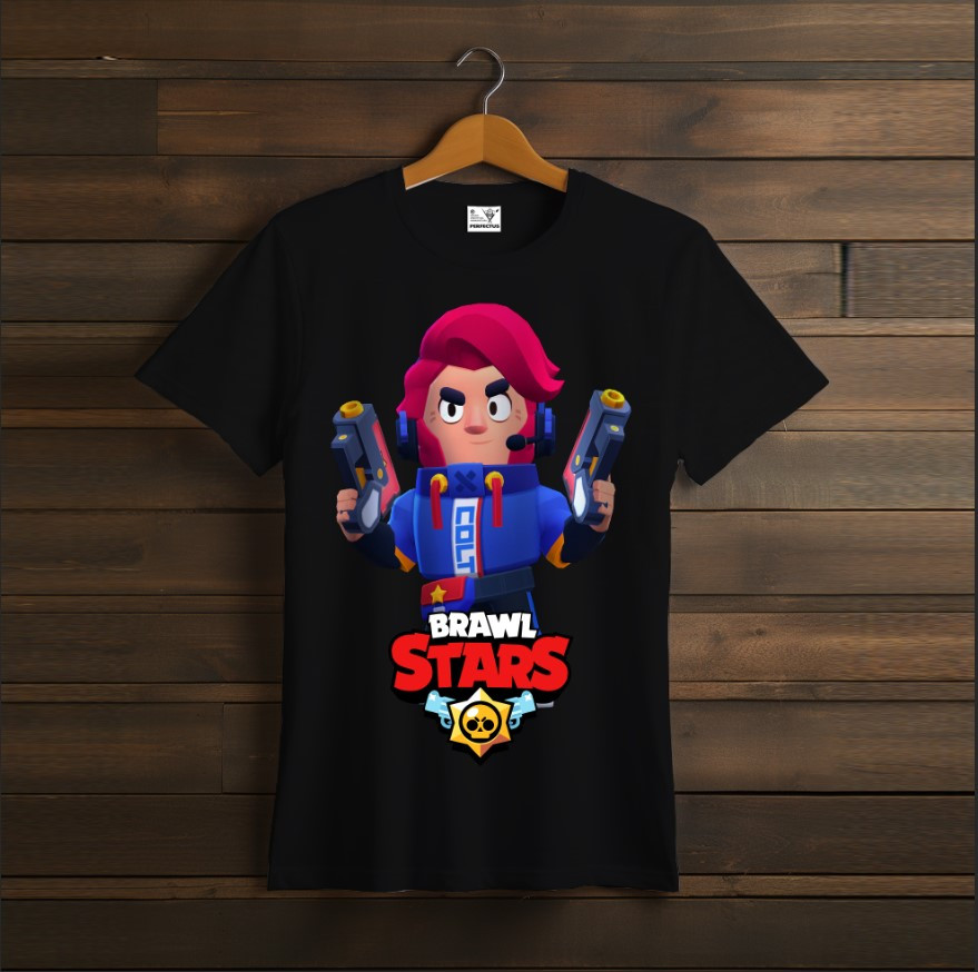 Футболка унісекс "Бравл Старс Challenger Colt Кольт Brawl Stars Відеогра Чорна 1"