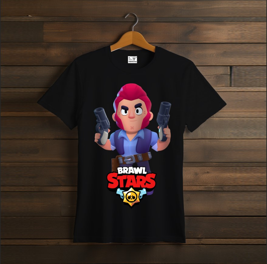 Футболка унісекс "Бравл Старс Colt Кольт Brawl Stars Відеогра Чорна 1"