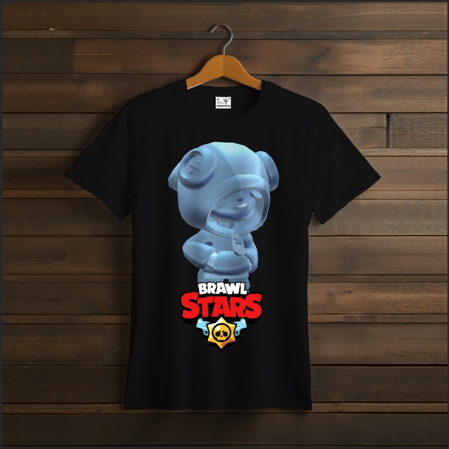 Футболка унісекс "Бравл Старс Leon Леон Silver Срібло Brawl Stars Відеогра Чорна"
