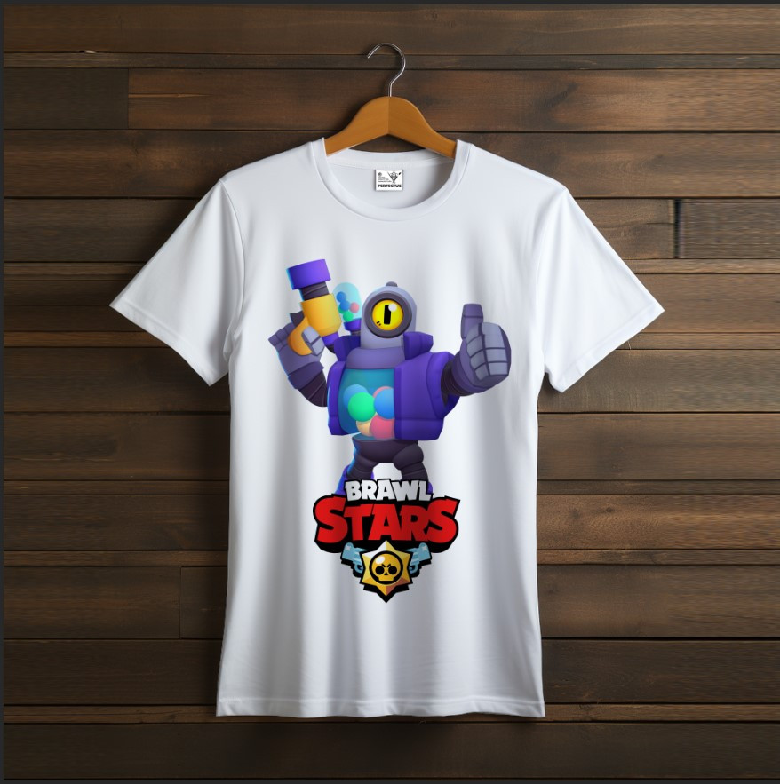 Футболка унісекс "Бравл Старс Rico Ріко Brawl Stars Відеогра Біла"