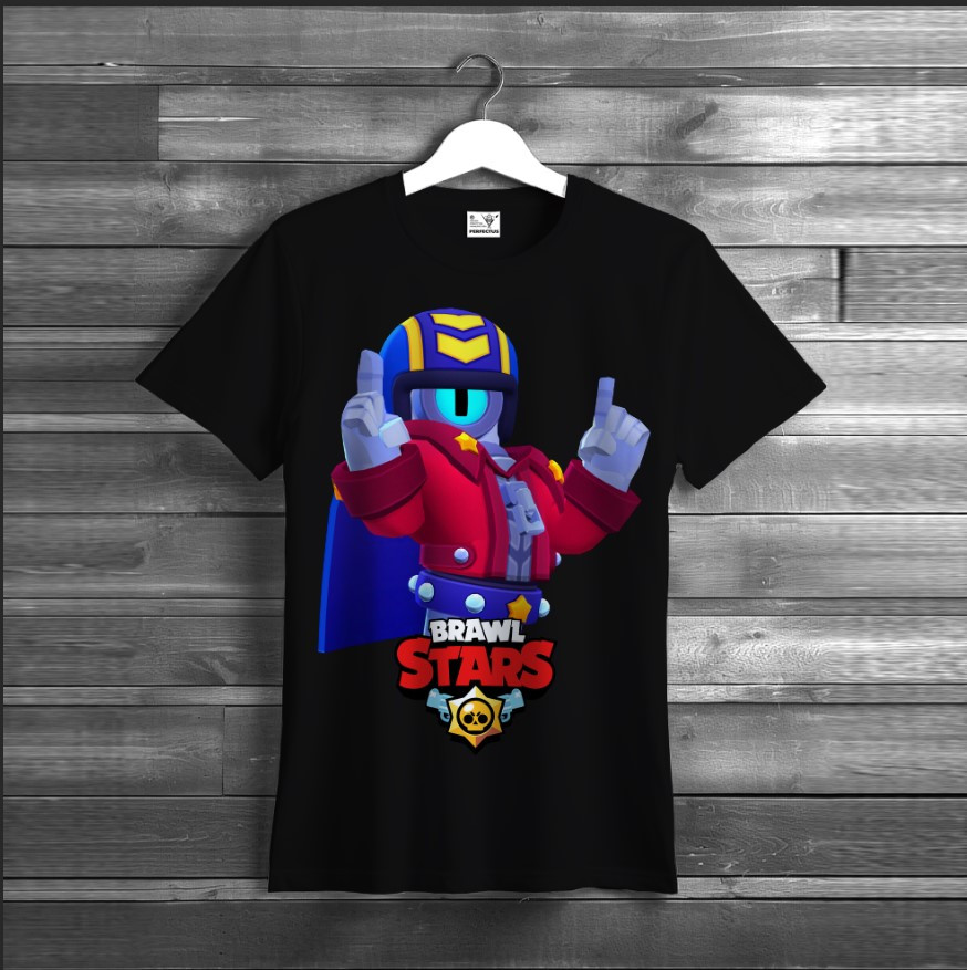 Футболка унісекс "Бравл Старс Stu Стю Brawl Stars Відеогра Чорна"