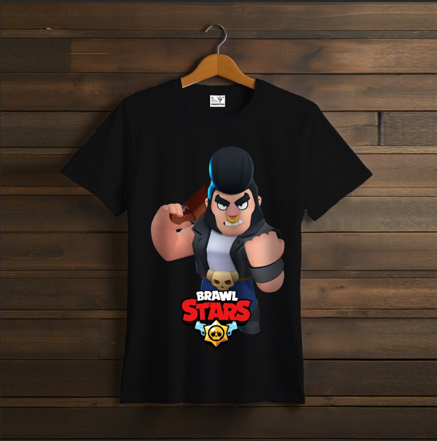 Футболка унісекс "Бравл Старс Бул Bull Brawl Stars Відеогра Чорна"