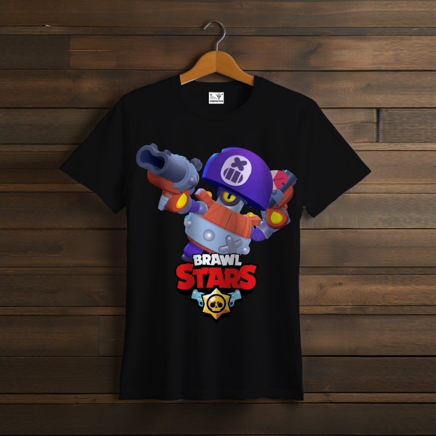 Футболка унісекс "Бравл Старс Дерил Darryl Brawl Stars Відеогра Чорна"