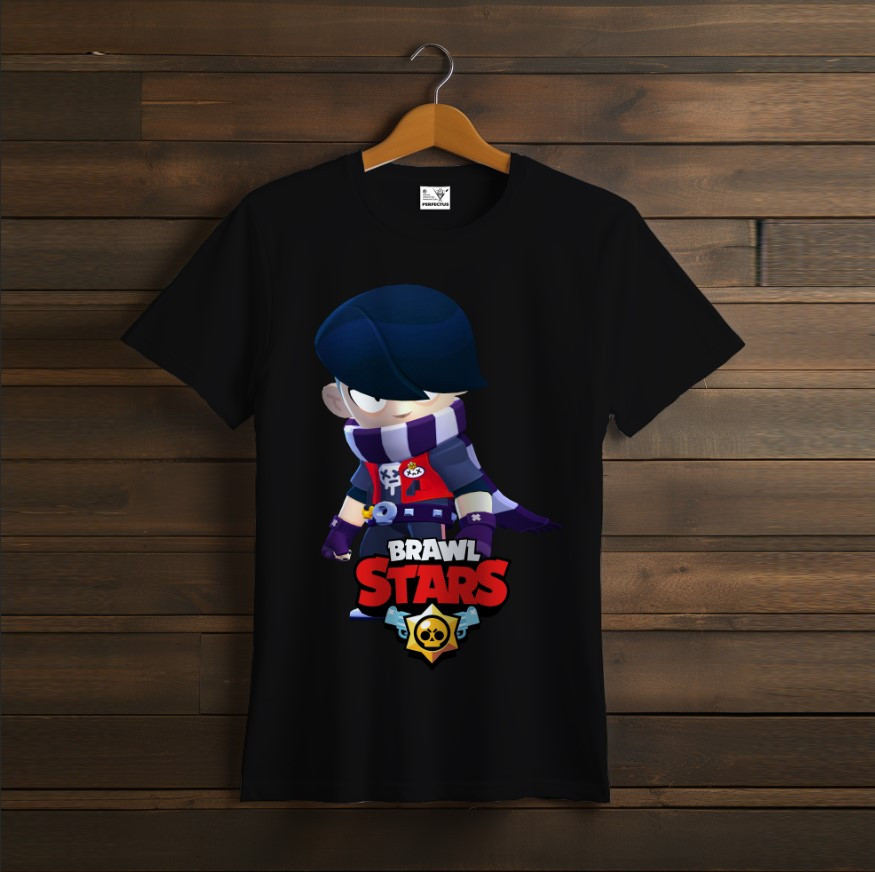 Футболка унісекс "Бравл Старс Едгар Edgar Brawl Stars Відеогра Чорна"