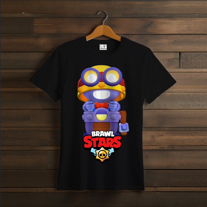 Футболка унісекс "Бравл Старс Карл Carl Brawl Stars Відеогра Чорна"