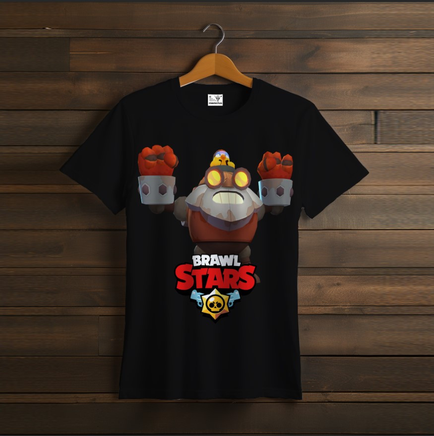 Футболка унісекс "Бравл Старс Майк Robo Mike Brawl Stars Відеогра Чорна"