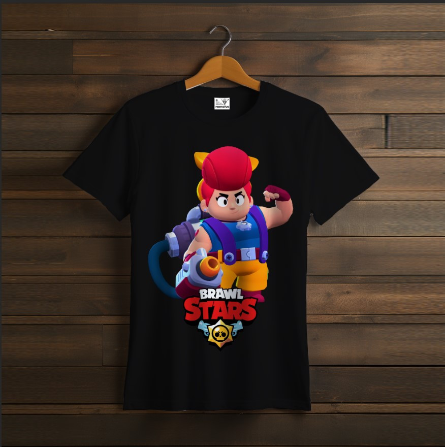 Футболка унісекс "Бравл Старс Пем Pam Brawl Stars Відеогра Чорна"