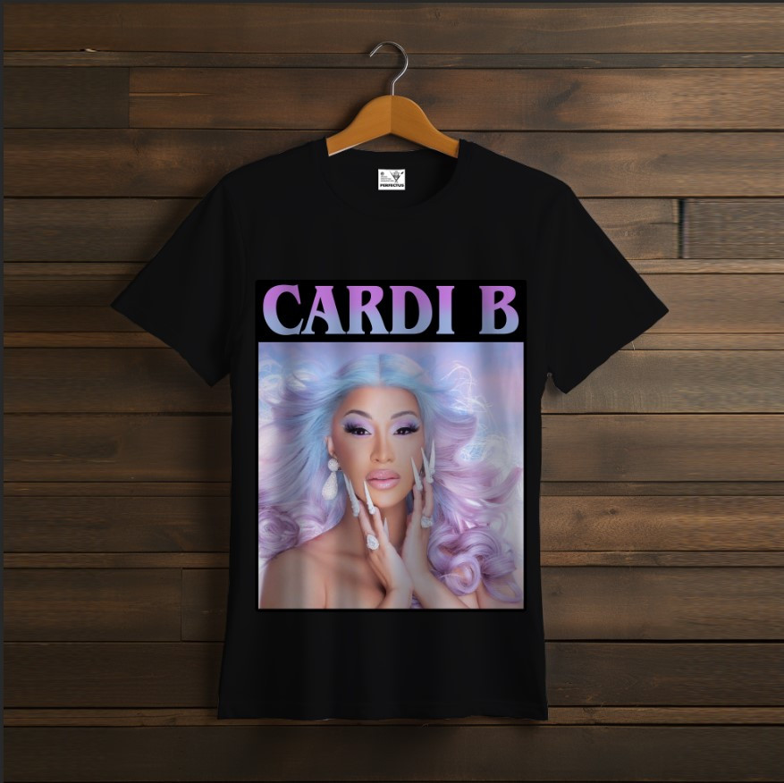 Футболка унісекс "Карді Бі Cardi B чорна 3"