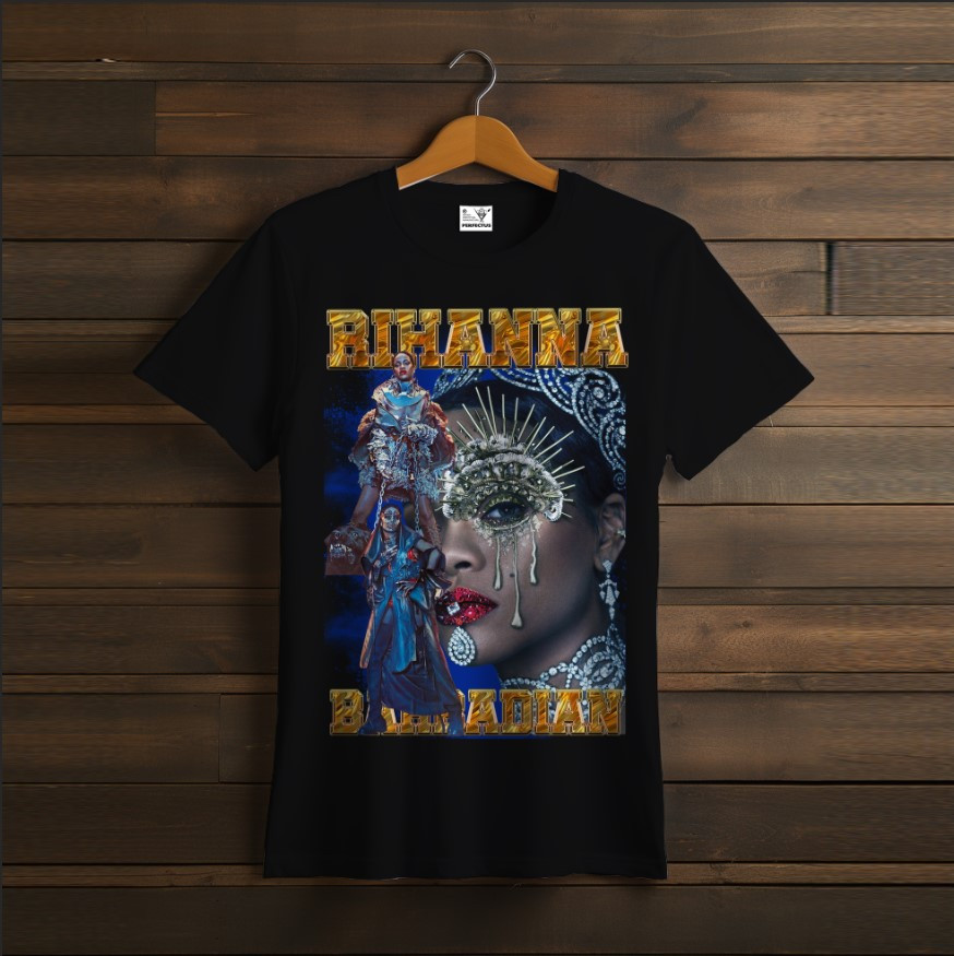 Футболка унісекс "Ріанна RIHANNA чорна 1"