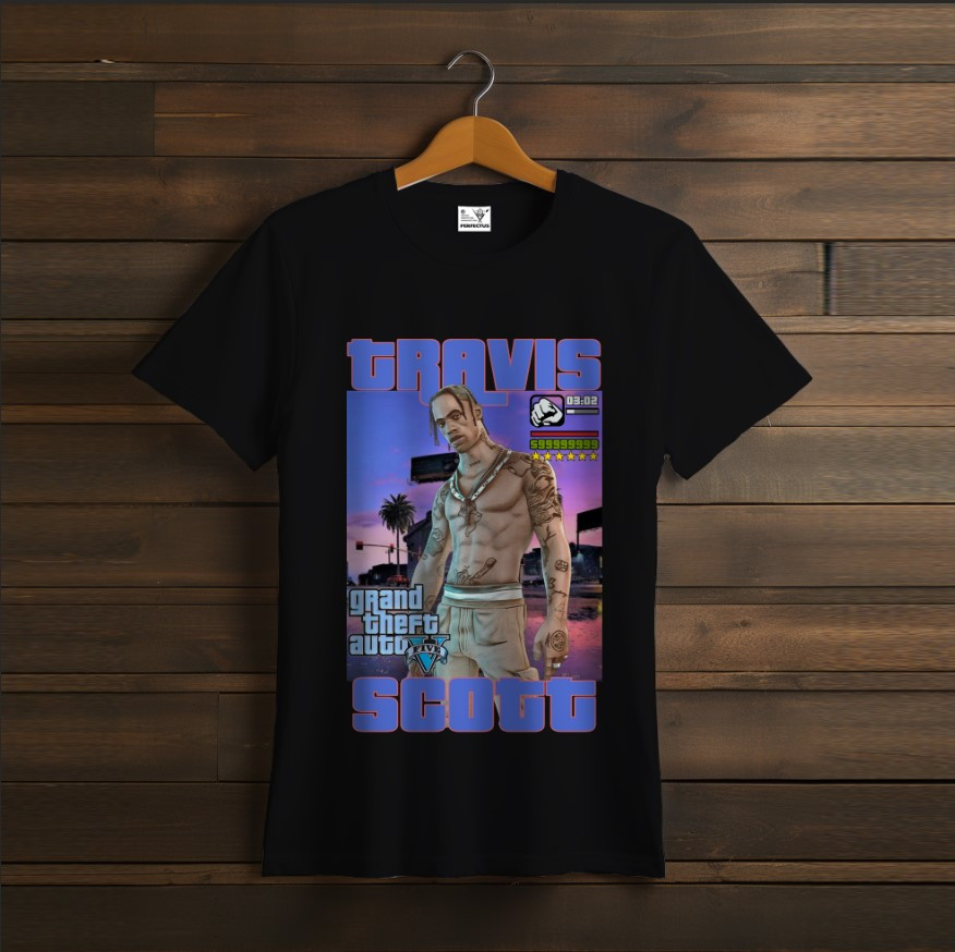 Футболка унісекс "Тревіс Скотт TRAVIS SCOTT чорна 1"