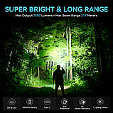 Ліхтар SOFIRN SC18 Black (1800LM, Luminus SST40, IP67, USB-C, Кліпса) Без батареї, фото 8