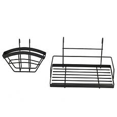 Вішалка для кухонного посуду та приладдя 16 елементів зі сталі з порошковим покриттям Kamille KM-8862