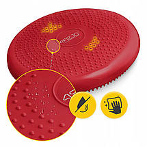 Балансувальна подушка-диск 4FIZJO PRO+ 33 см (сенсомоторна) масажна 4FJ0312 Red Poland, фото 2