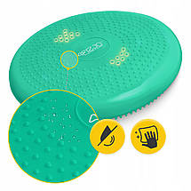 Балансувальна подушка-диск 4FIZJO PRO+ 33 см (сенсомоторна) масажна 4FJ0313 Mint Poland, фото 2