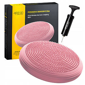 Балансувальна подушка-диск 4FIZJO MED+ 33 см (сенсомоторна) масажна 4FJ0316 Pink Poland