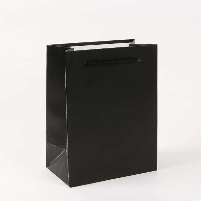 Пакет подарунковий чорний 26х32х12 см