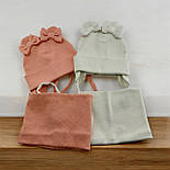 Оптом шапки 44, 46, 48, 50, 52 розмір трикотажна з хомутом головні убори гурт (ОШ36438), фото 3