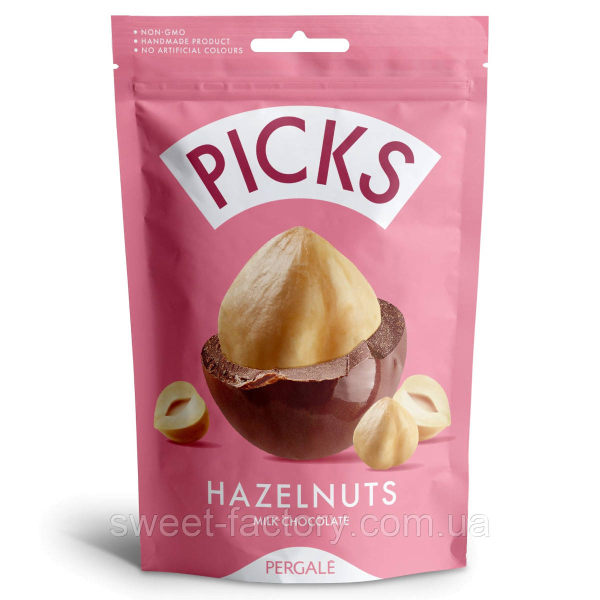 Фундук у шоколаді Pergale Picks Hazelnuts Milk Cocoa 90g, фото 1