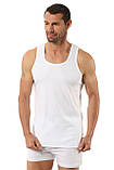 Майка борцовка чоловіча біла Розмір S М L XL XXL, фото 3